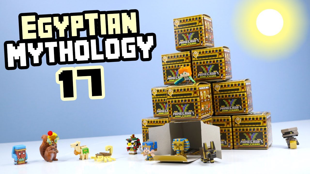 Minecraft Mini-Figure Egyptian Mythology Series 17 Scarab and Aset Treasure