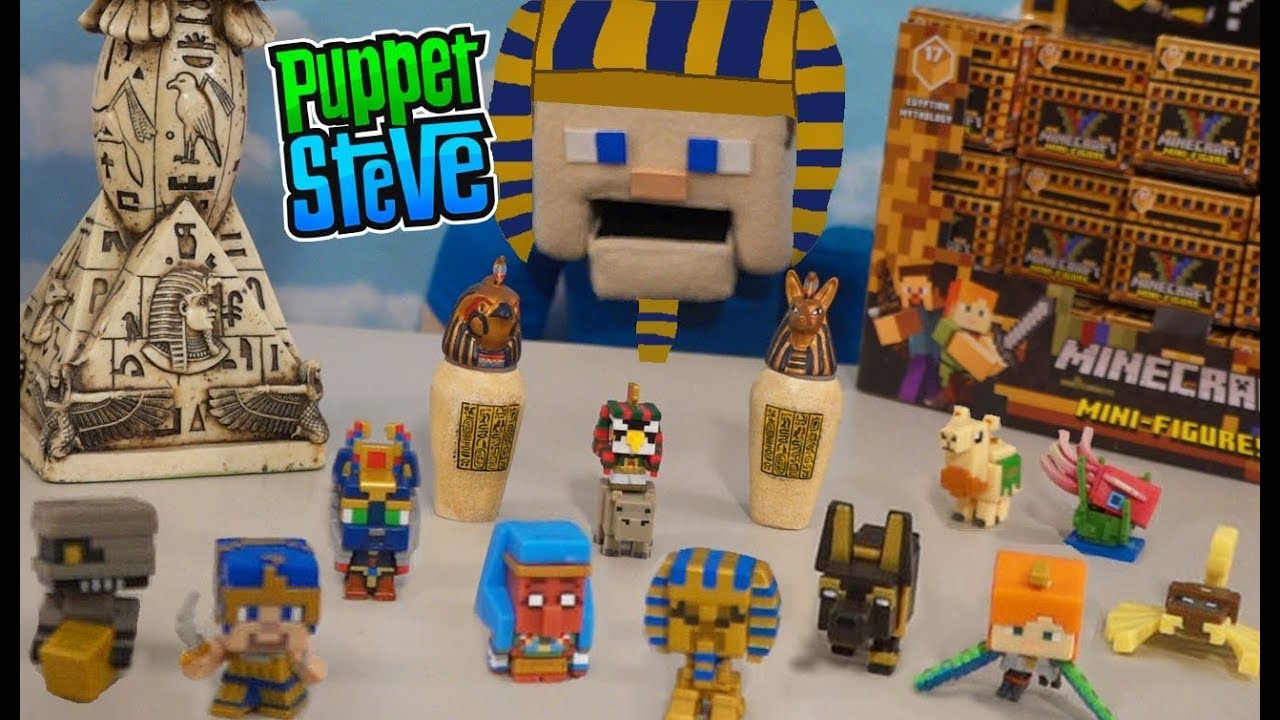 Minecraft Mini Figures Egyptian Mythology Series 17 Case Unboxing!