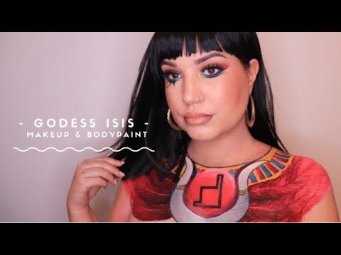 EGYPTIAN MYTHOLOGY Makeup & Bodypaint | YT & IG collab