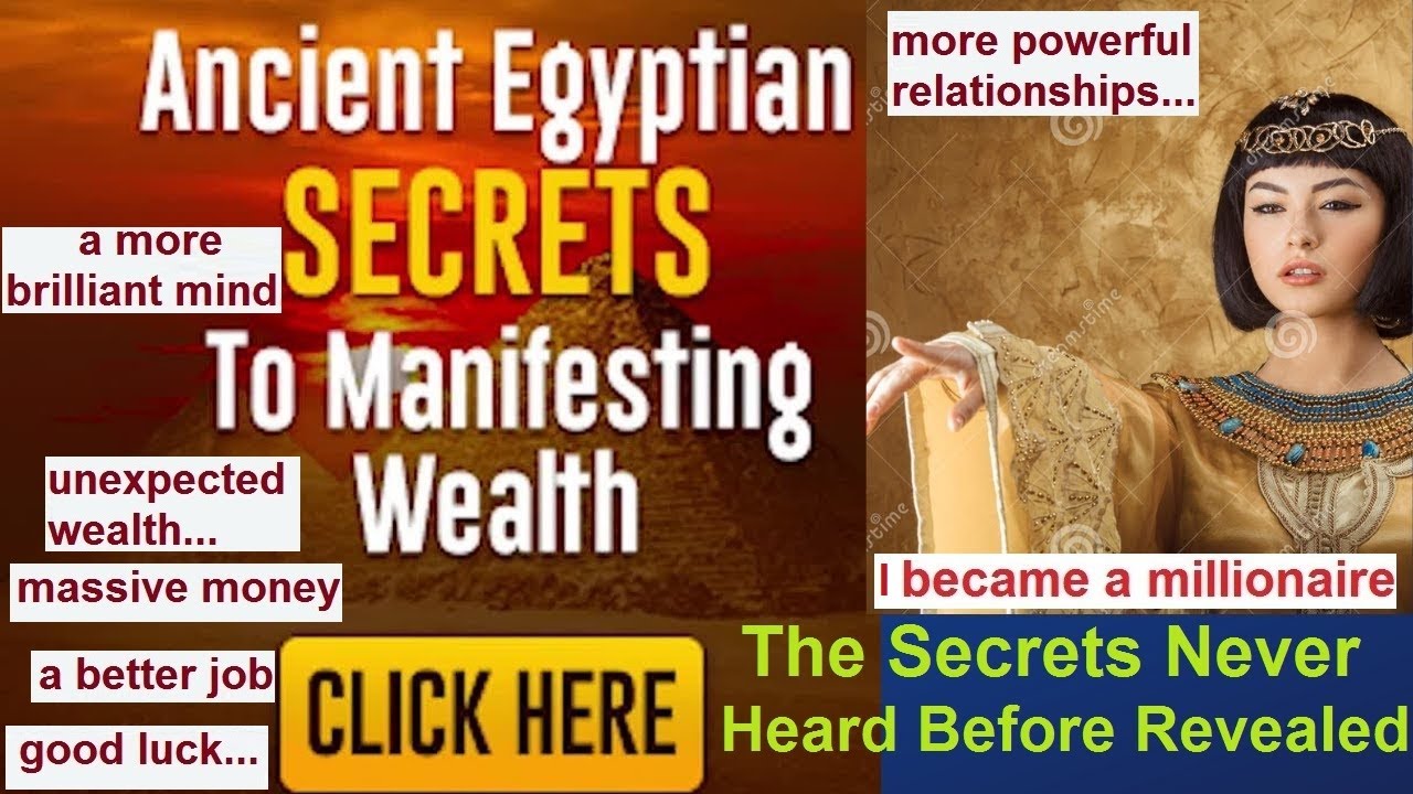 Egyptian Gods' Secret-How To Manifest Money Fast+Success Story-Manifesting Money-Manifesting Wealth