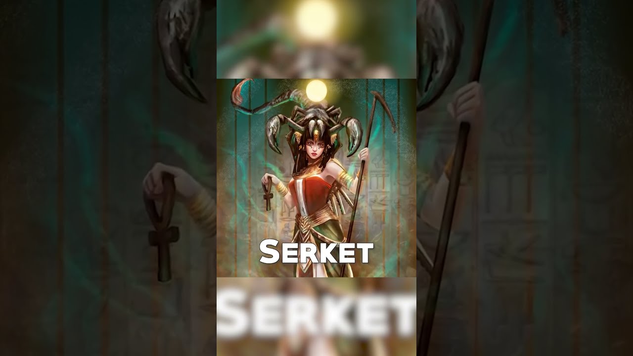 Serket - The Egyptian Gods - Egyptian Mythology - Mythological Curiosities See U in History #shorts